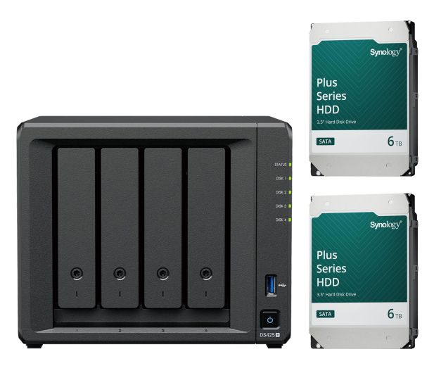 Synology DS425+ (2x 6TB HDD HAT3300-6T) - 1350948 - zdjęcie